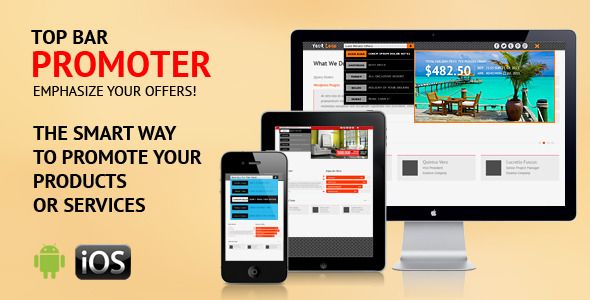 Top Bar Offers Promoter - Services and Products    Navigation