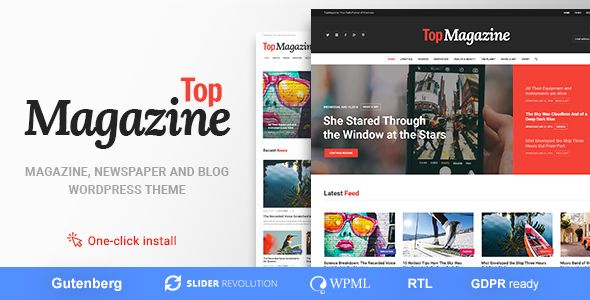 Top Magazine - Blog and News WordPress Theme    