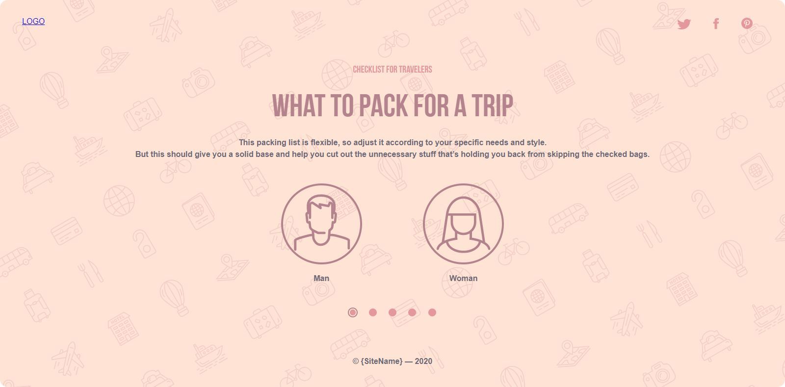 Travel Checklist Preview