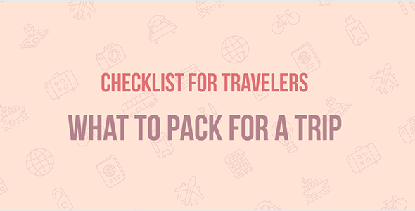 Travel Checklist — JavaScript Template (plugin) for Travel websites  Miscellaneous  