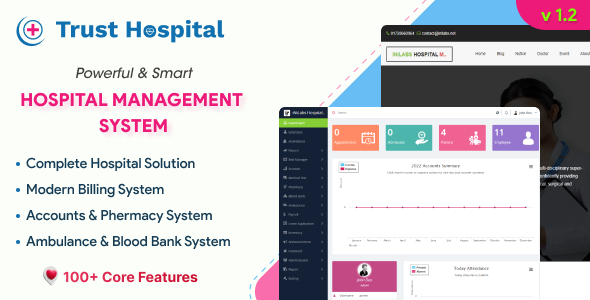 Trust Hospital Management ERP    