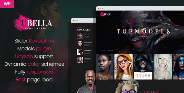 UBella - Model Agency WordPress Theme    
