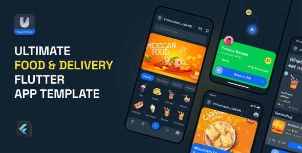 Utilmate – Food Flutter App Template Flutter Food Mobile 