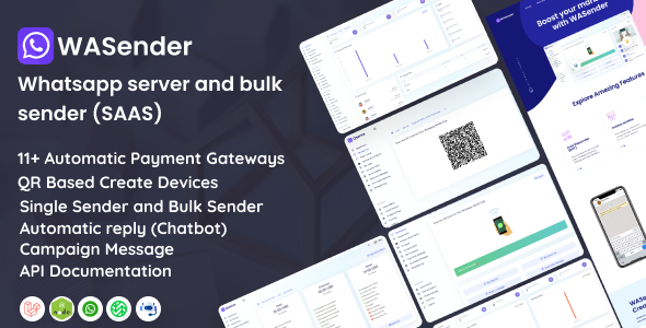 WASender - Whatsapp server and bulk sender (SAAS).  Miscellaneous  
