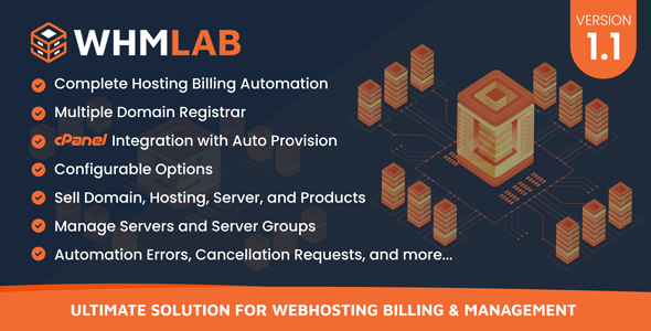 WHMLab - Ultimate Solution For WebHosting Billing And Management  Business  Help And Support Tools