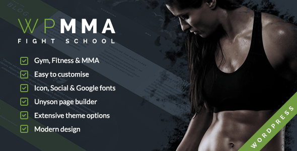 WP MMA - Gym & Fitness WordPress Theme WordPress Creative