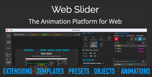 Web Slider - Web Animation Platform - Windows Apps, Windows   