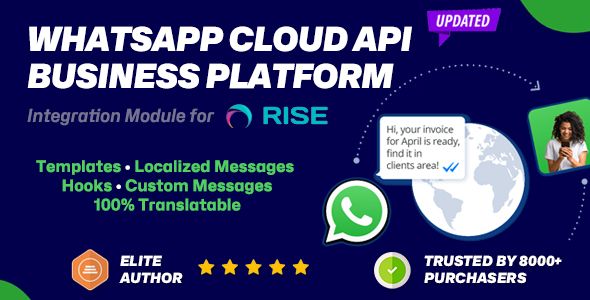 WhatsApp Business Platform Intergration plugin for RISE CRM  Add Ons  