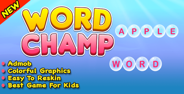 Word Champ + Word Typing Trivia Puzzle Game For Android & IOS In Unity Android  Mobile Games