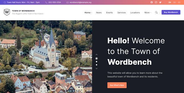 Wordbench - Municipal & Local Government WordPress Theme    