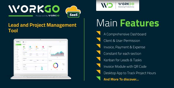 WorkGo SaaS - Lead and Project Management Tool    Project Management Tools