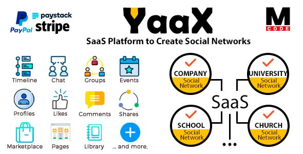 YaaX - SaaS Platform to Create Social Networks    Social Networking