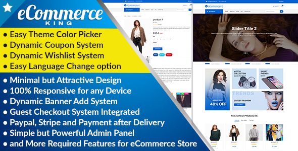 eCommerceKING - All in One eCommerce Business Management Script    Shopping Carts