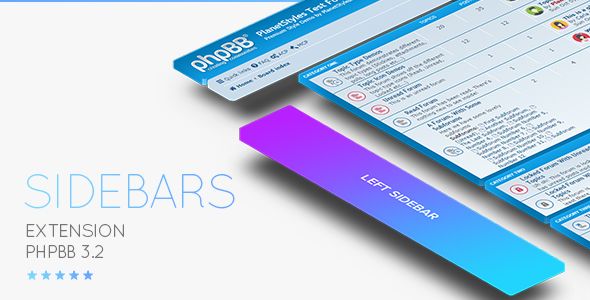 phpBB 3.2 / 3.3 Sidebar Extension - Responsive Plugins Miscellaneous  