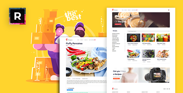 recipex -  food and recipe blogs script Template    