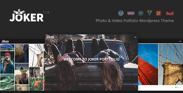 Joker - Photo & Video Portfolio WordPress Theme