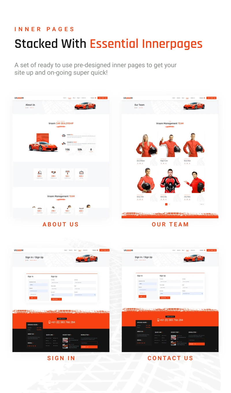 Vrooom - Auto Dealer WordPress Theme - 7