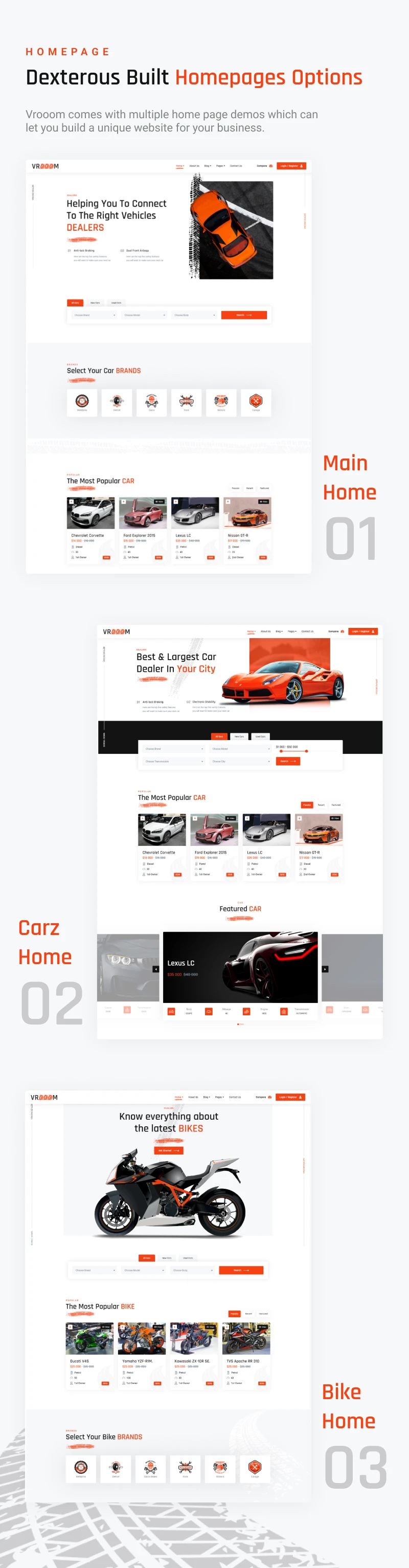 Vrooom - Auto Dealer WordPress Theme - 6