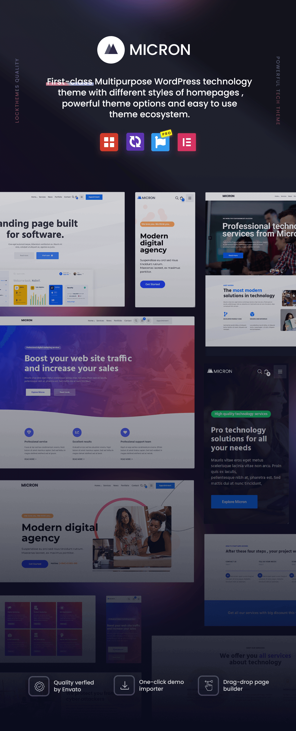 Micron - Technology IT Solutions & Software WordPress Theme - 4