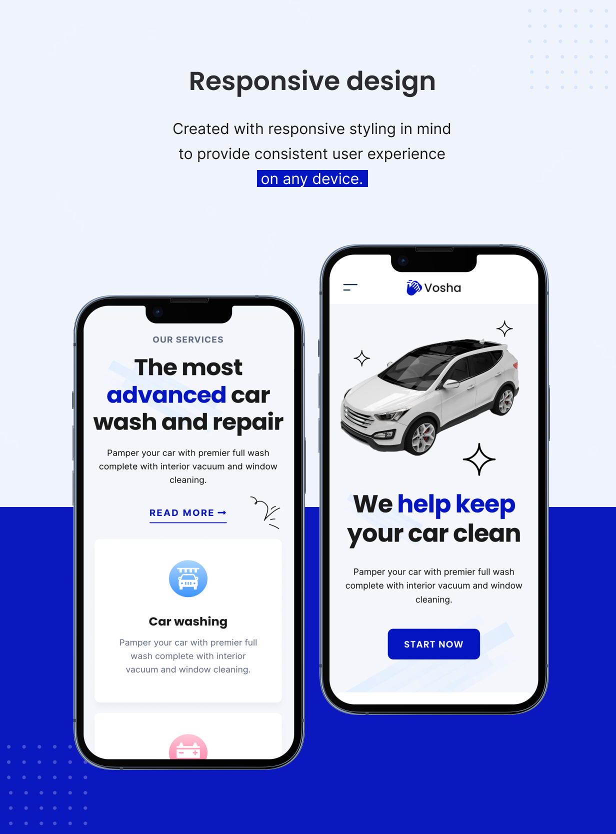 Vosha - Car Washing WordPress Theme