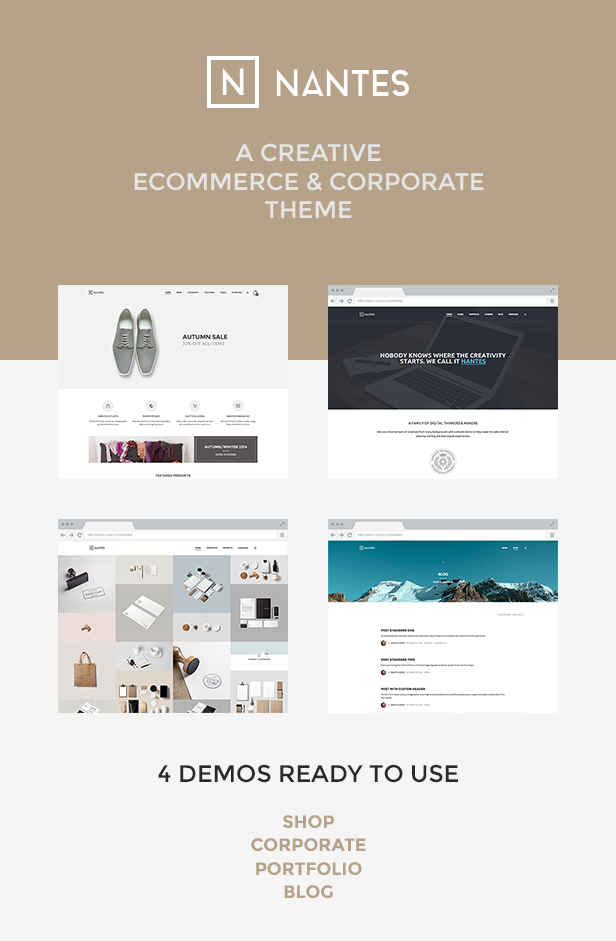 Nantes - Creative Ecommerce & Corporate Theme - 1