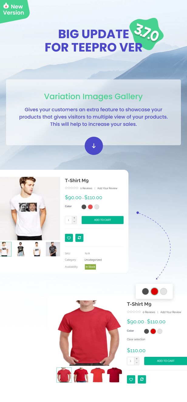 TEEPRO Woocommerce Custom T Shirt Designer WordPress Theme