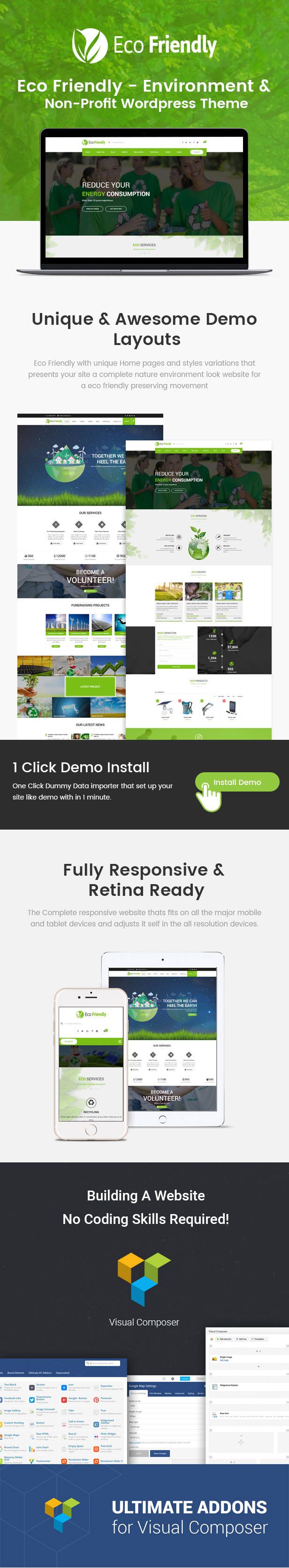 Eco Friendly Theme Features