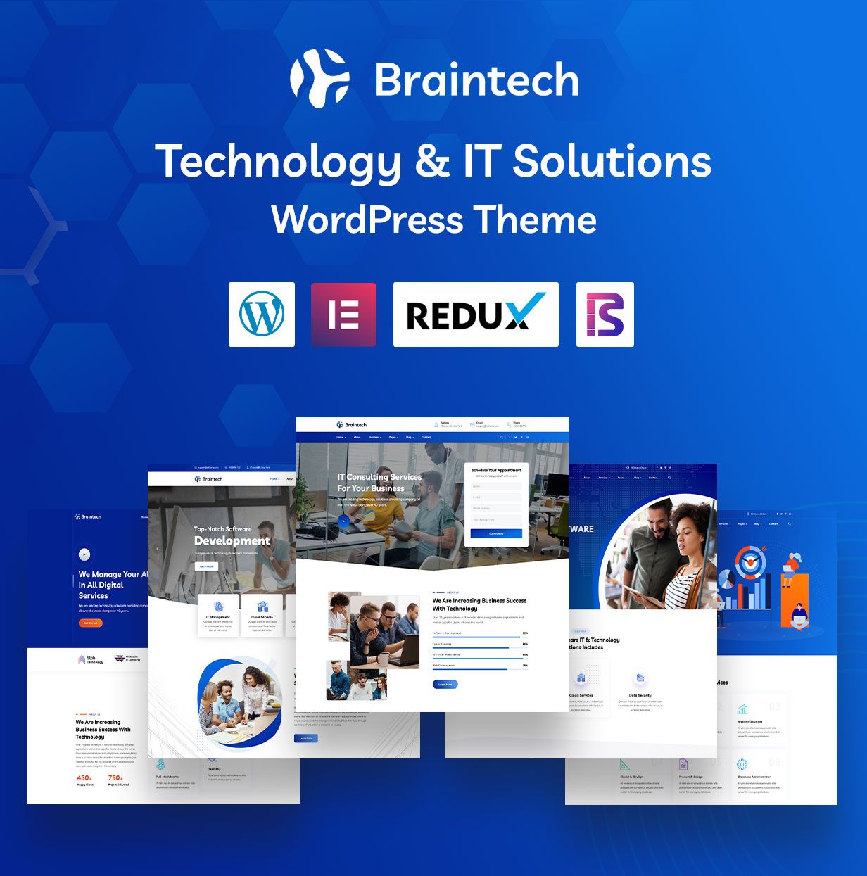 Braintech - Technology & IT Solutions WordPress Theme  