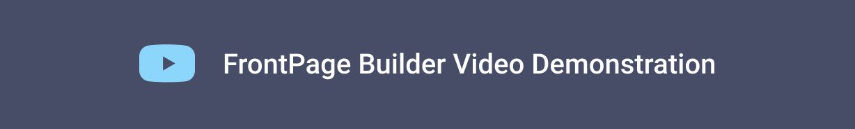 Front Page Builder