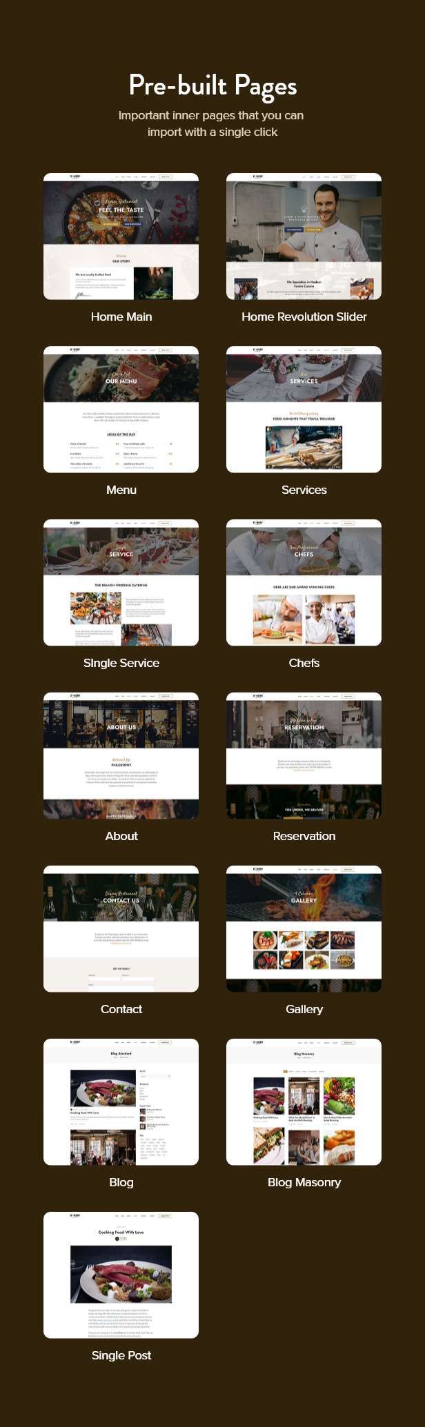 Dinery Food Delivery Table Reservation Restaurant Elementor WordPress Theme