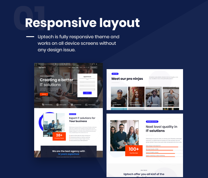 Uptech -  IT Solutions & Services WordPress Theme - 7