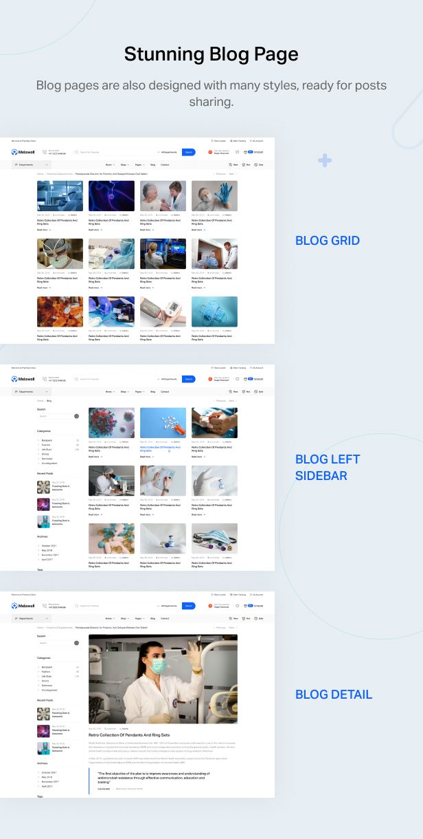 Melawell - Medical Elementor WooCommerce Theme