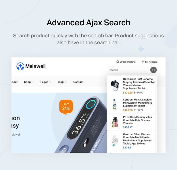 Melawell - Medical Elementor WooCommerce Theme