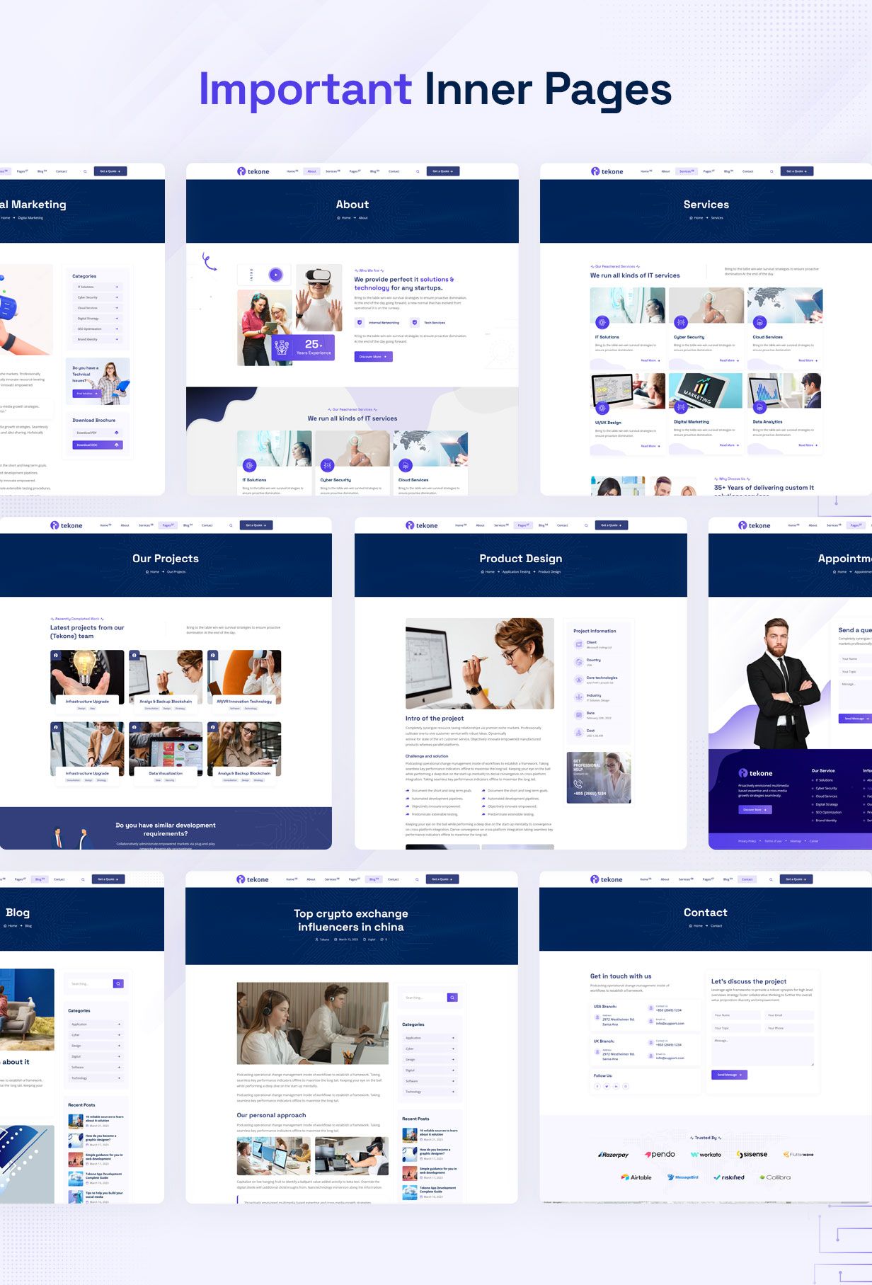Tekone - IT Solutions & Technology WordPress Theme - 6