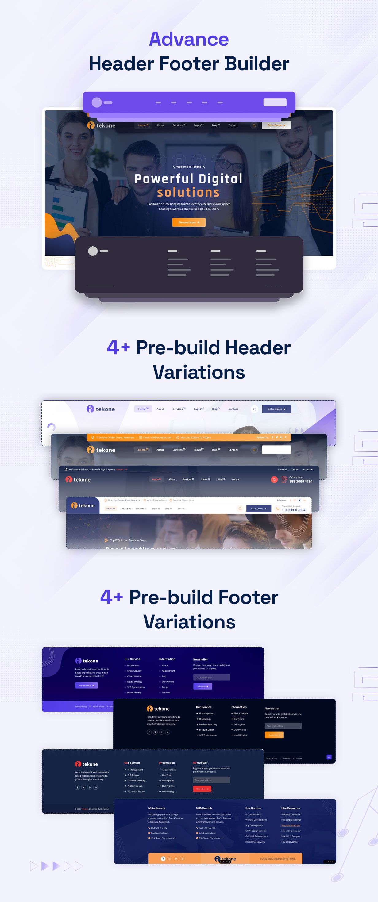 Tekone - IT Solutions & Technology WordPress Theme - 8