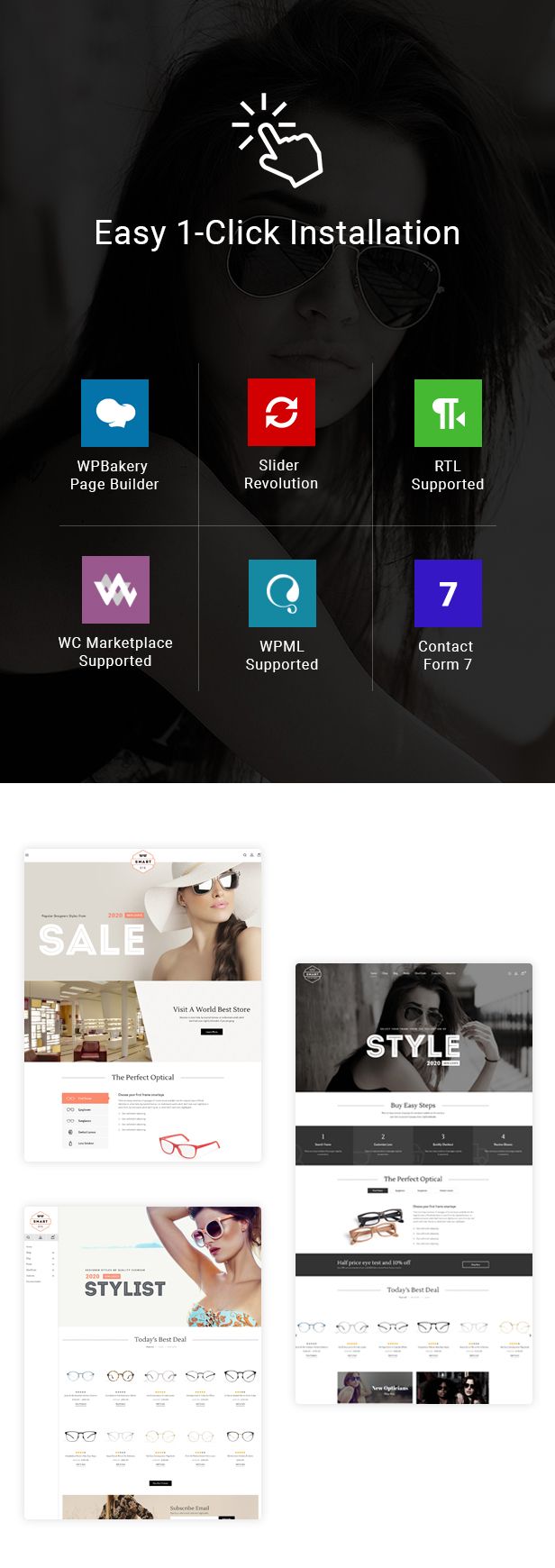 Smart Eye Glasses Theme code.market