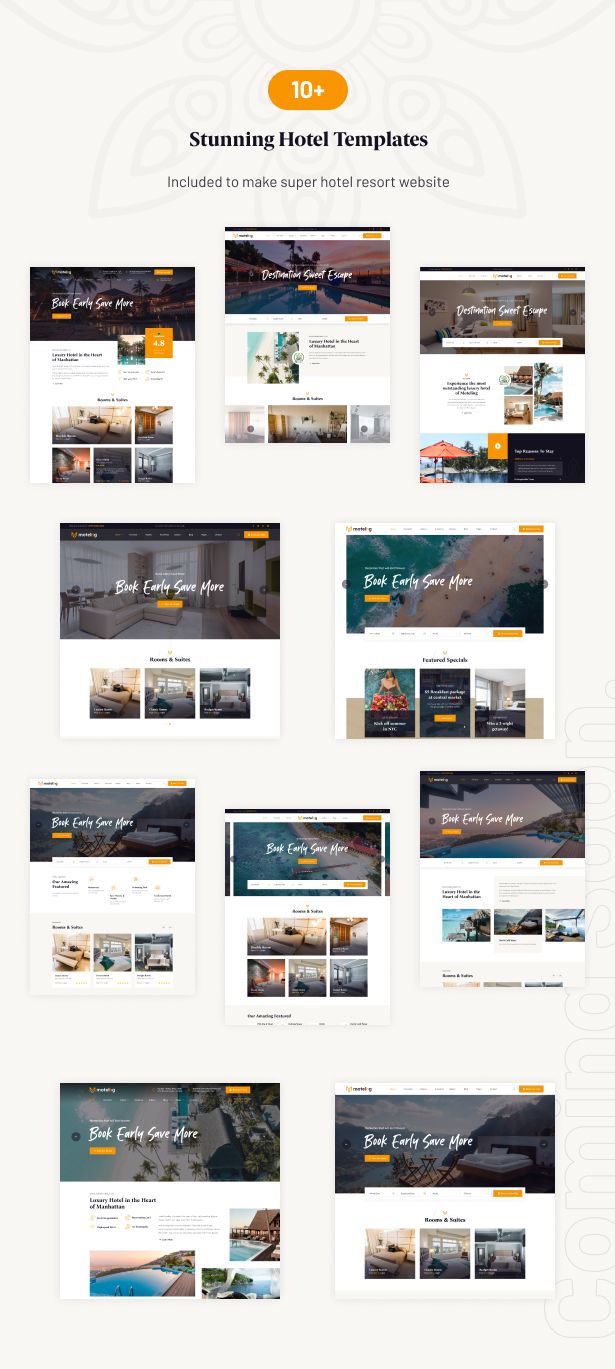 Moteling - Resort & Hotel WordPress Theme