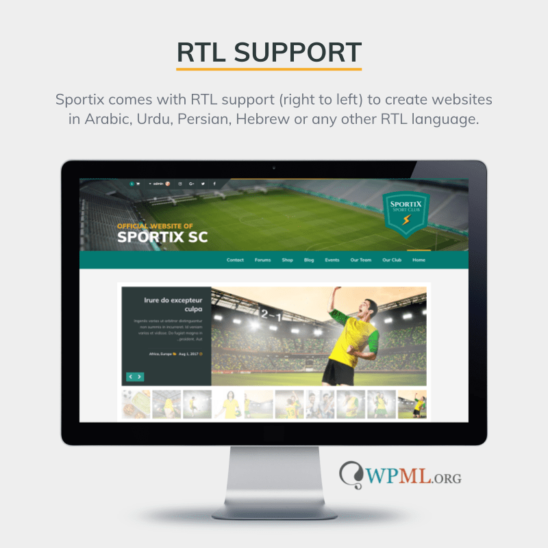 sportix wordpress theme