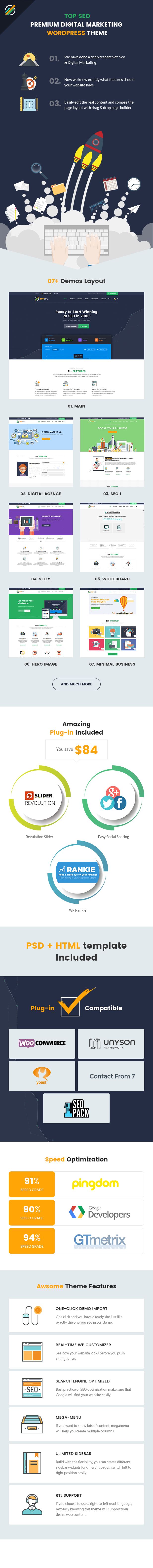 TopSEO - SEO, Digital Marketing WordPress Theme - 1