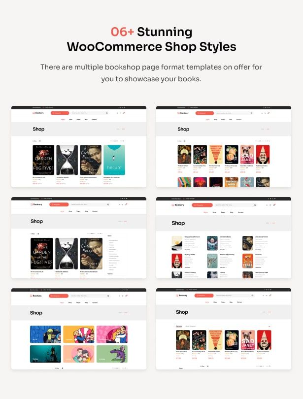 Bookory - Book Store WordPress Theme - WooCommerce Shop Styles