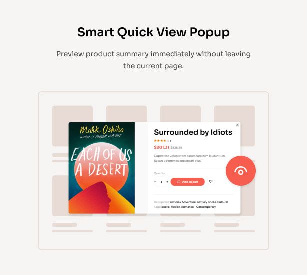 Bookory - Bookstore WordPress Theme - Quick View Popup