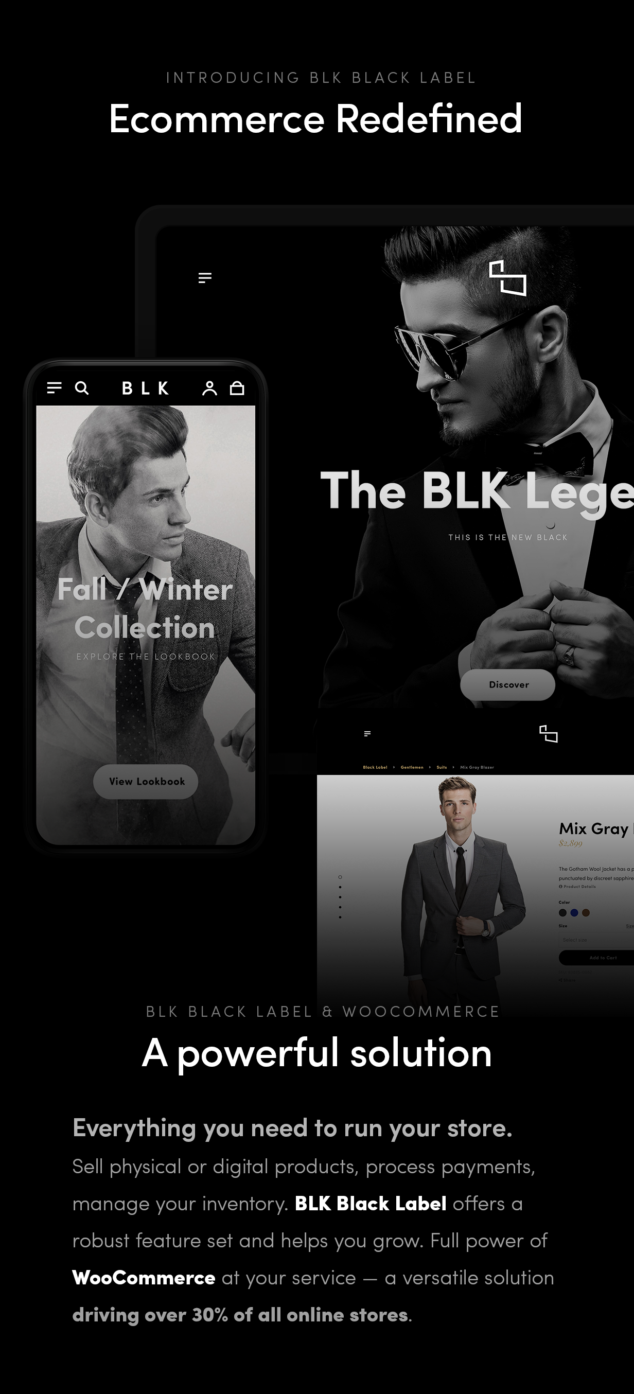 BLK Black Label — Streamlined Solution Wordpress