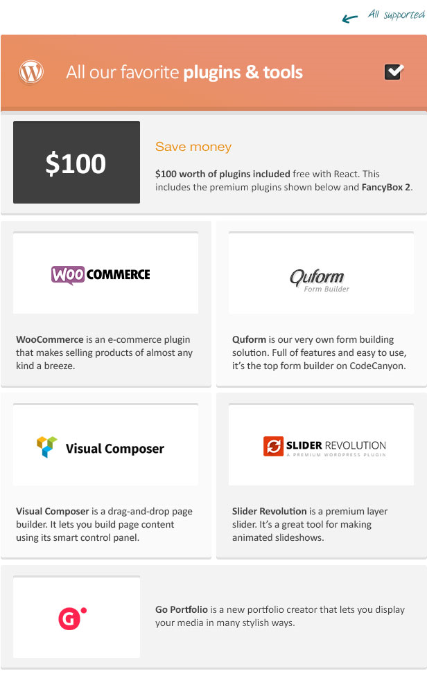 All your favorite plugins and tools