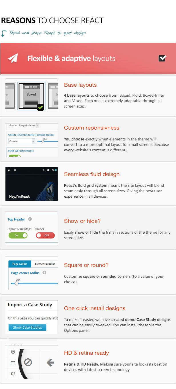 Flexible and adaptive layouts