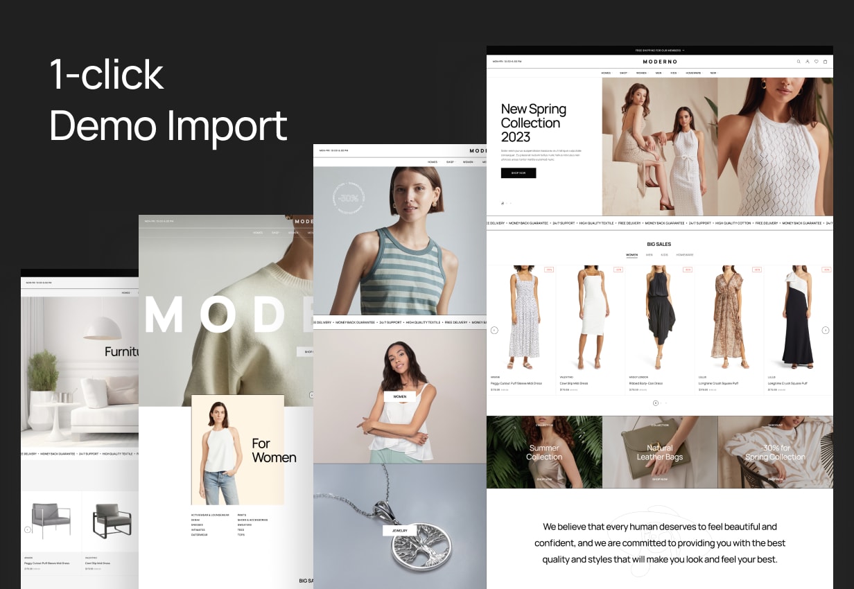 Moderno - 1-click Demo Import