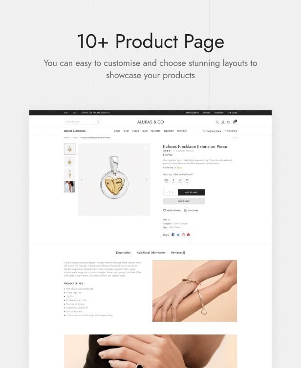 Alukas - Modern Jewelry Store WordPress Theme
