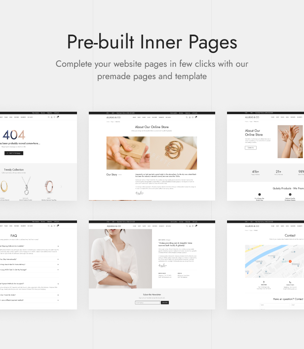 Alukas - Modern Jewelry Store WordPress Theme