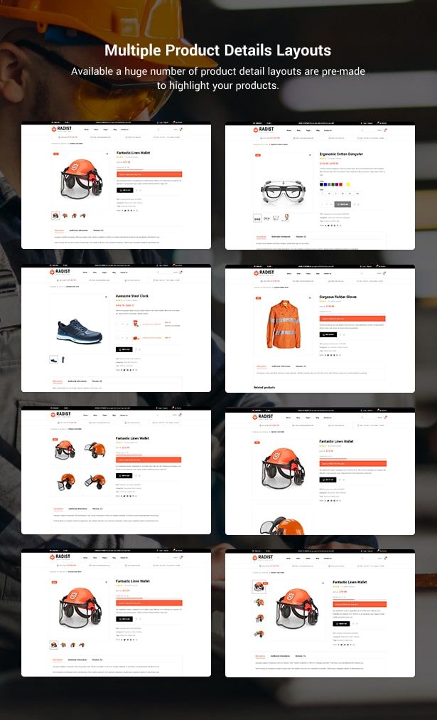 Radist Gear Shop WordPress Theme