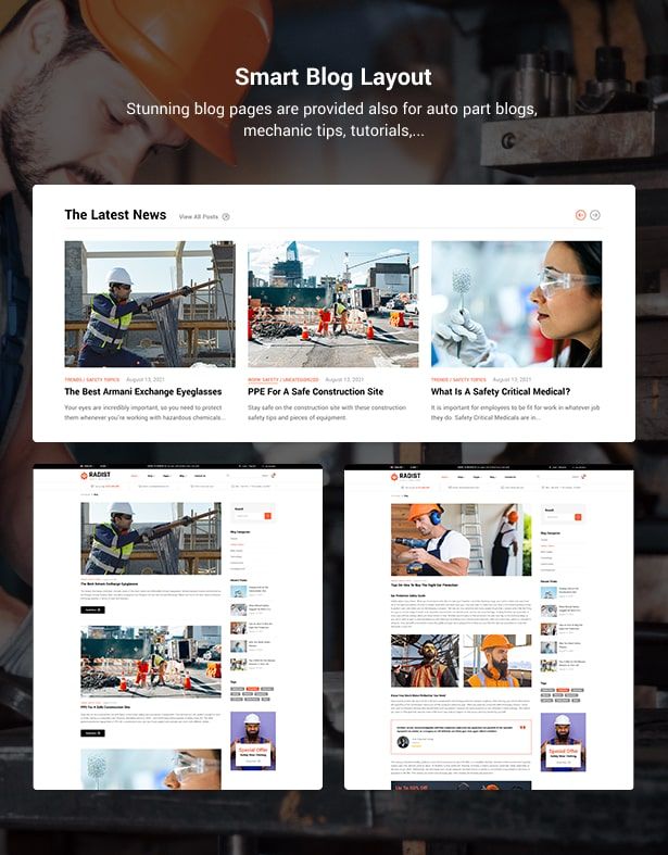 Radist Gear Shop WordPress Theme