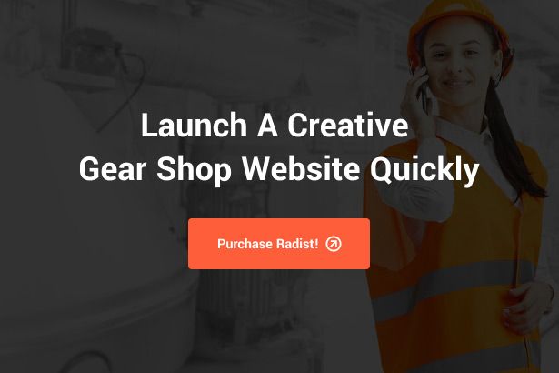 Radist Gear Shop WordPress Theme